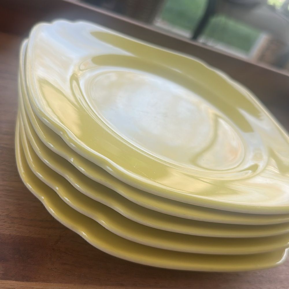 Vintage Syracuse China Salad Plates Set of 6 - Picture 2 of 5